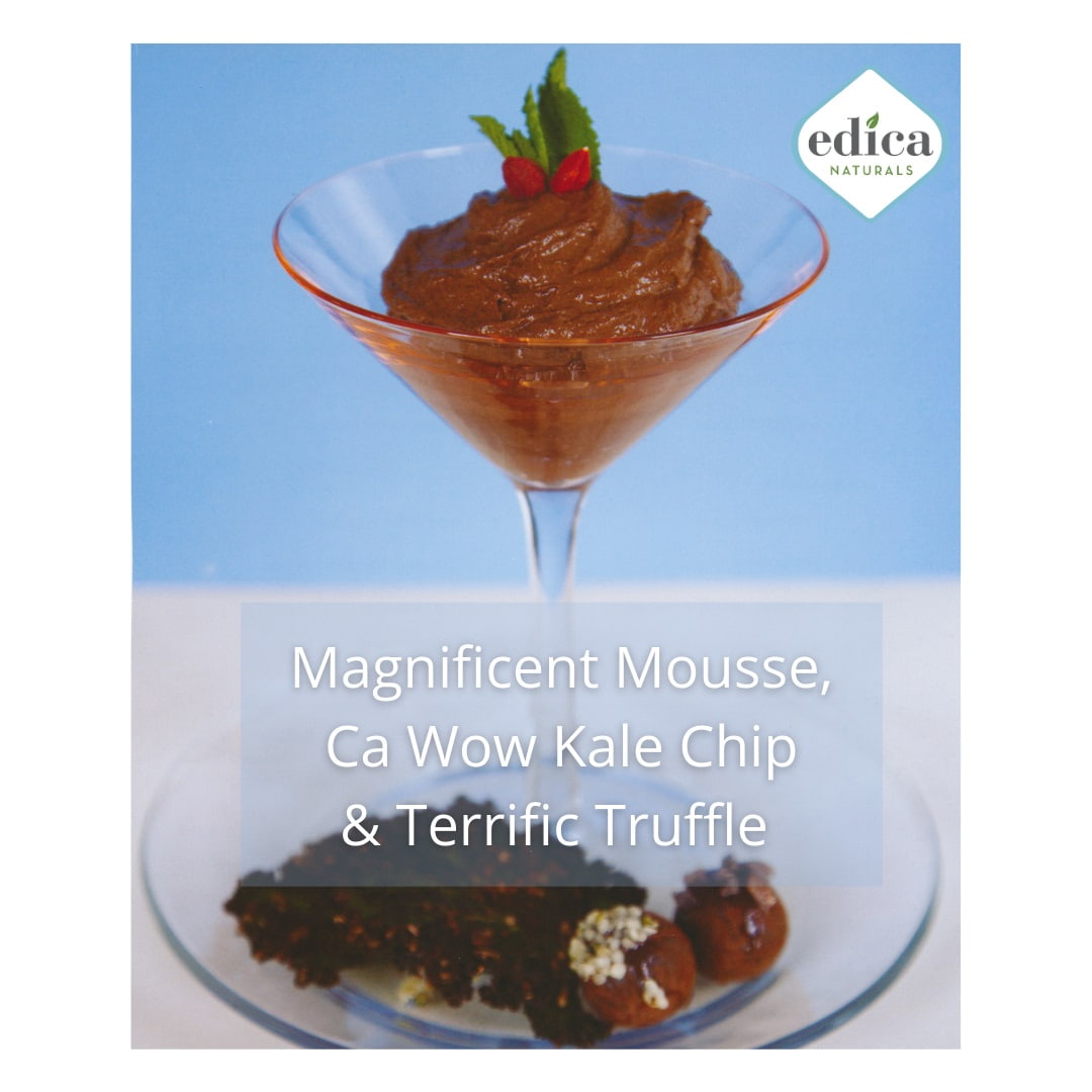 Mint Mousse Kale Chips & Truffles