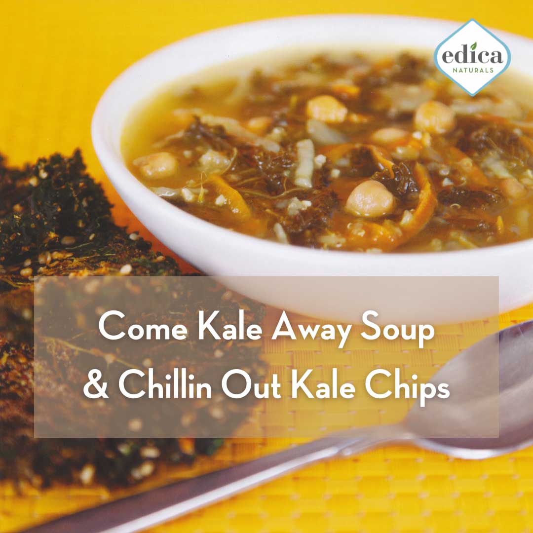 come kale away soup & chips