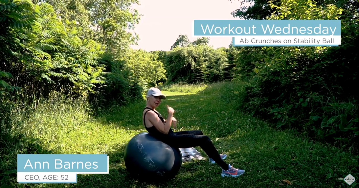 Ab Crunches on Stability Ball
