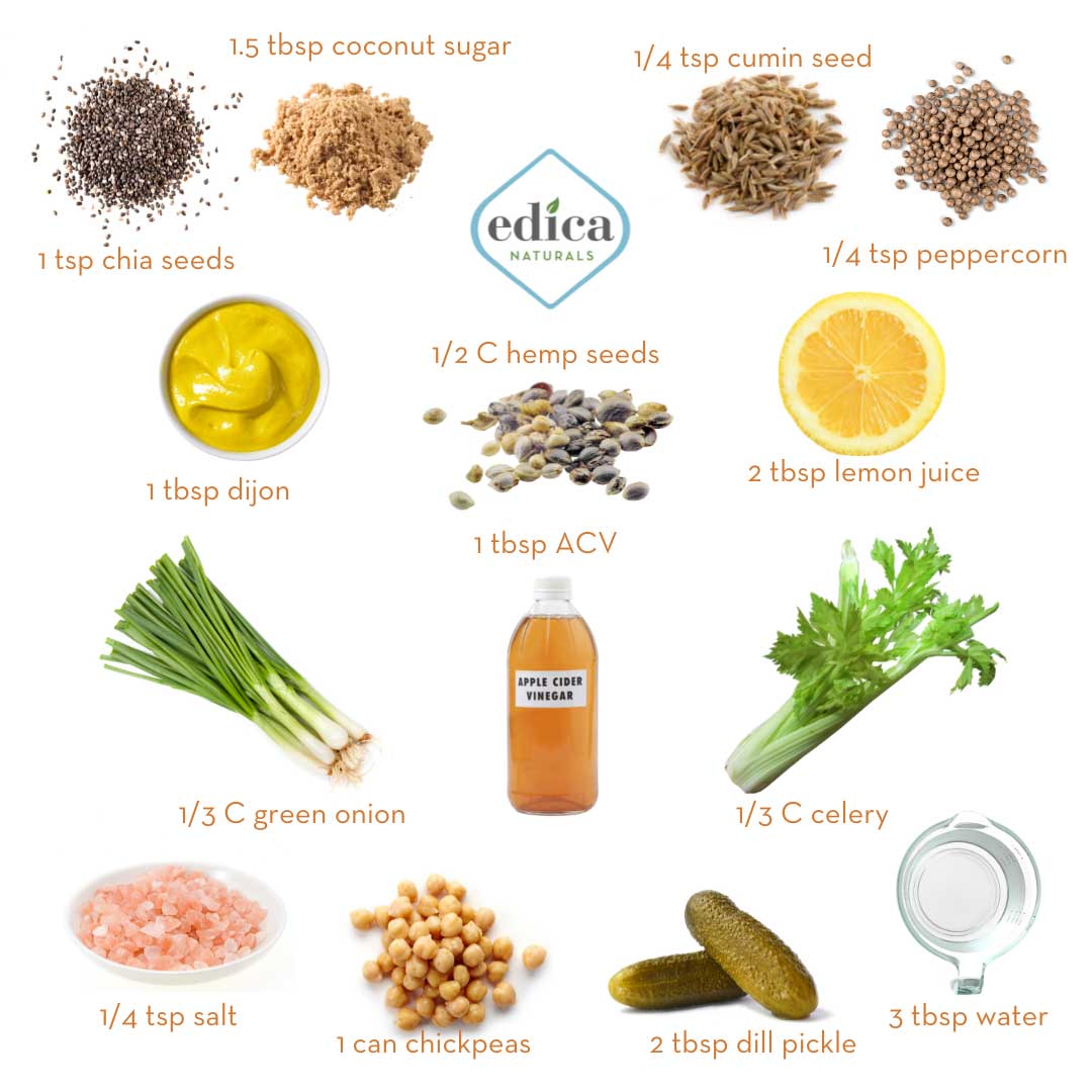 Vegan Tuna Salad Ingredients
