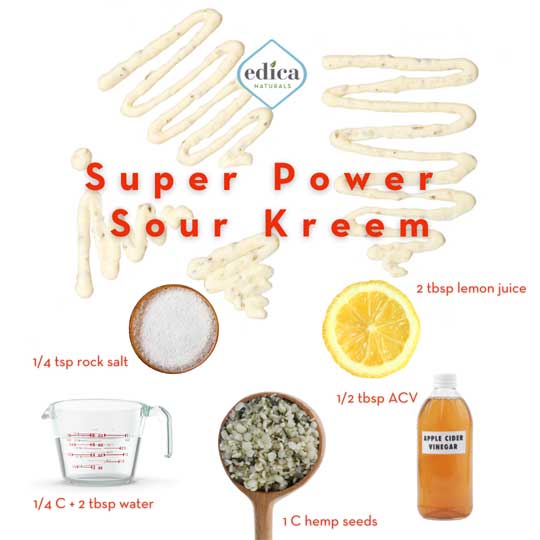 Vegan Hemp Seed Sour Cream